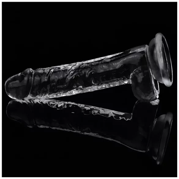 Lovetoy Flawless Clear - dildoga iminapaga - 19cm - läbipaistev