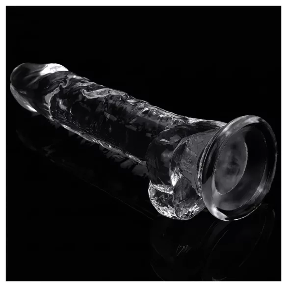 Lovetoy Flawless Clear - dildoga iminapaga - 19cm - läbipaistev