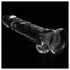 Lovetoy Flawless Clear - dildoga iminapaga - 19cm - läbipaistev