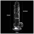 Lovetoy Flawless Clear - dildoga iminapaga - 19cm - läbipaistev