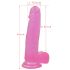 Lovetoy Jelly Studs - kleepdildoo, 20 cm (roosa)