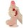 Lovetoy Sliding-Skin - kahekihiline dildo - 18cm (naturaalne)