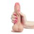 Lovetoy Sliding-Skin - realistlik dildokepp - kahekordne kiht - 18 cm naturaalne