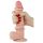 Lovetoy Sliding-Skin - kahel kihil dildos - 21cm (naturaalne)