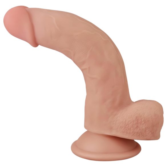 Lovetoy Sliding-Skin - realistlik dildos - kahekordne kiht - 21cm naturaalne