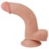 Lovetoy Sliding-Skin - kahel kihil dildos - 21cm (naturaalne)