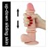Lovetoy Sliding-Skin - kahel kihil dildos - 21cm (naturaalne)