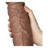 Lovetoy Chubby - elutru dildo iminapadjaga - 25cm (naturaalne)