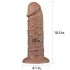 Lovetoy Chubby - elutru dildo iminapadjaga - 25cm (naturaalne)
