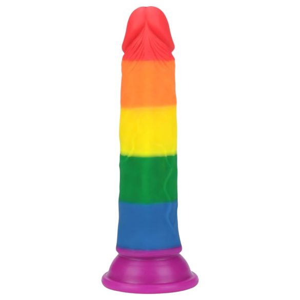 Lovetoy Prider - realistlik dildos - 19 cm - vikerkaarevärviline