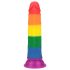 Lovetoy Prider - realistlik dildos - 19 cm - vikerkaarevärviline