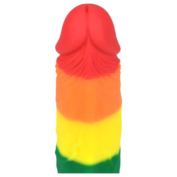 Lovetoy Prider - realistlik dildos - 19 cm - vikerkaarevärviline