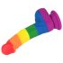 Prider realistlik dildo - 19cm (vikerkaar)