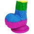 Prider realistlik dildo - 19cm (vikerkaar)