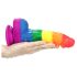 Prider realistlik dildo - 19cm (vikerkaar)