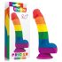 Prider realistlik dildo - 19cm (vikerkaar)