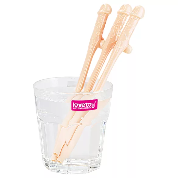 Lovetoy - realistlik peenise joogikõrs - naturaalne