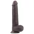 Lovetoy Sliding-Skin - realistlik kahekihiline dildo - 23 cm - pruun