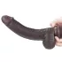Lovetoy Sliding-Skin - realistlik kahekihiline dildo - 23 cm - pruun