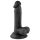 Mr. Rude - elu tõetruu seemnerakkadega dildo - 17cm (must)