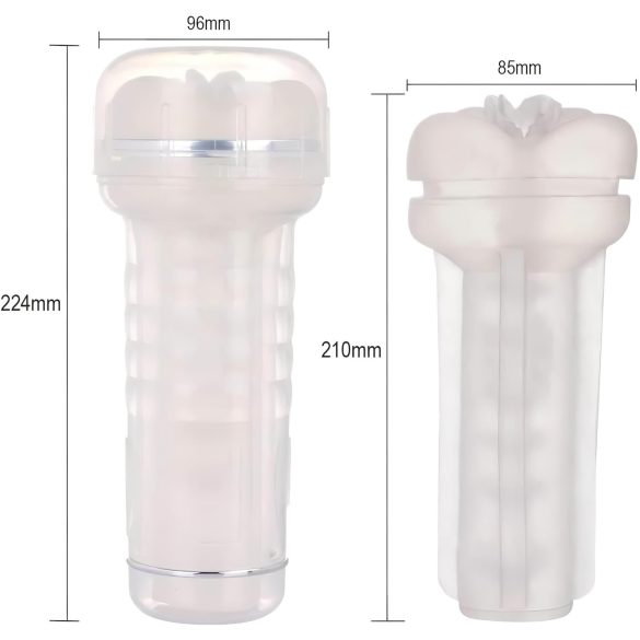 Tracy's Dog Crystal - realistlik masturbaator tupega - läbipaistev