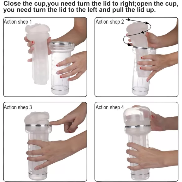 Tracy's Dog Crystal - realistlik masturbaator tupega - läbipaistev