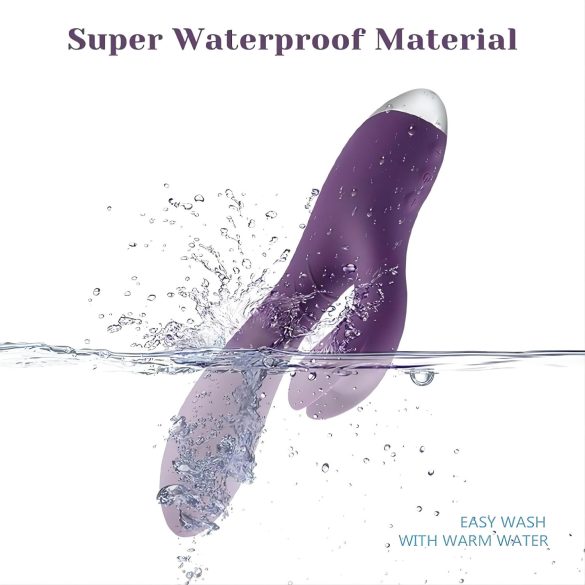 Tracy's Dog - jänesevibraator - veekindel, kliitoristimulaator - lilla