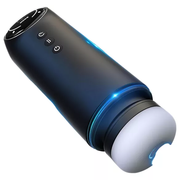 Leopard - automaatne masturbator imemis- ja vibreeriva funktsiooniga - must