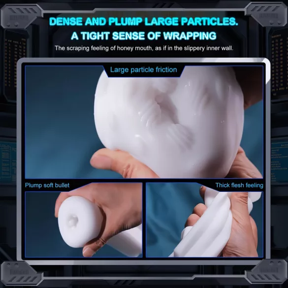 Leopard - automaatne masturbator imemis- ja vibreeriva funktsiooniga - must