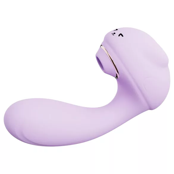 Leopard - imemis- ja vibreeriv vibraator - lilla