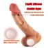 FeelSkin - ülireaistlik munanditega dildo (naturaalne, 22 cm)
