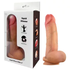   FeelSkin - ülirealistlik munanditega dildo (naturaalne, 12,5 cm)