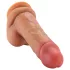 FeelSkin - ülirealistlik munanditega dildo (naturaalne, 12,5 cm)