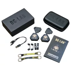 DG-LAB PawPrints - juhtmevaba andur-nupp (must) - 2 tk