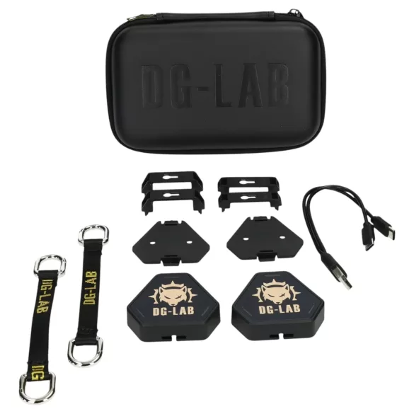 DG-LAB PawPrints - juhtmevaba andur-nupp (must) - 2 tk