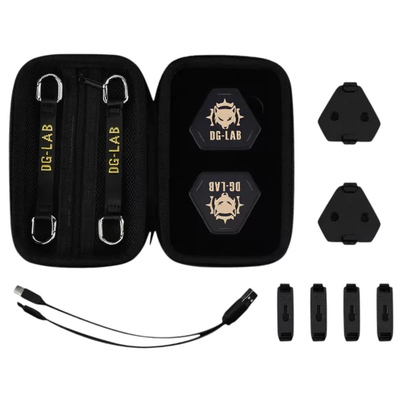DG-LAB PawPrints - juhtmevaba andur-nupp (must) - 2 tk
