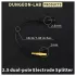 DG-LAB - elektroodi jaotur 2,5 mm pesast 2 mm‑sele (must)