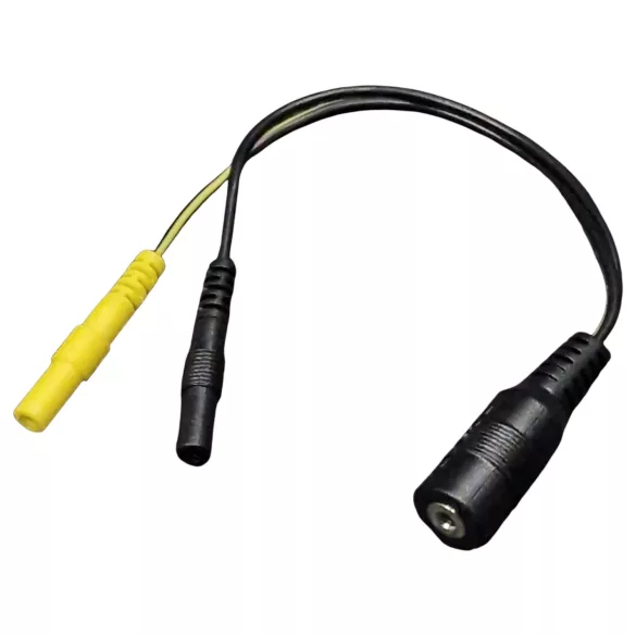 DG-LAB - elektroodi jaotur 2,5 mm pesast 2 mm‑sele (must)