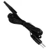 DG-LAB - 2 mm elektroodi pikendus- ja jagamiskaabel (must)