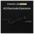 DG-LAB - 2 mm elektroodi pikendus- ja jagamiskaabel (must)
