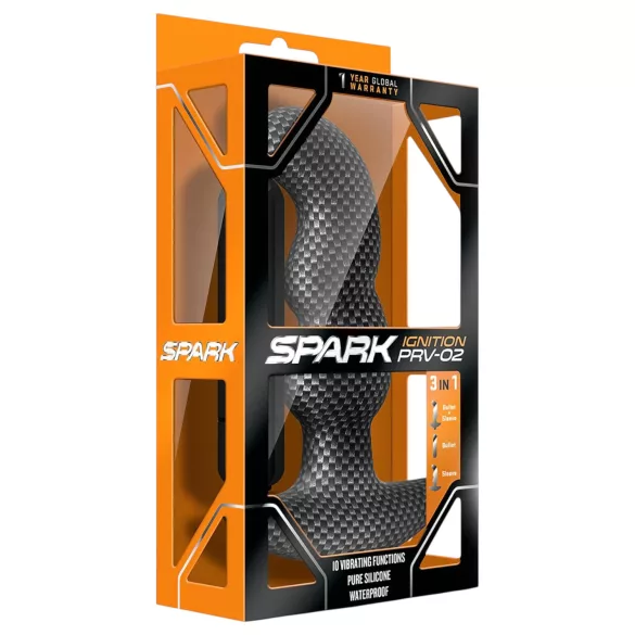 Blush Spark - veekindel anaalvibraator - must