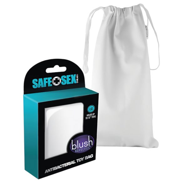 Safe Sex - antibakteriaalne diskreetne hoiukott (valge)