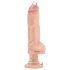 Blush Bad Boy – vibreeriv piercinguga dildo, 17 cm (naturaalne)