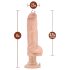Blush Bad Boy – vibreeriv piercinguga dildo, 17 cm (naturaalne)