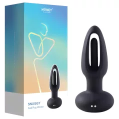 Honey Play Box Snuggy - anaalseks vibraator keelega - must