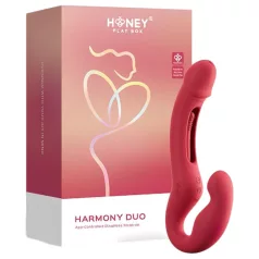   Honey Play Box Harmony Duo - rakendusega juhitav kinnitusvibraator keelega (punane)