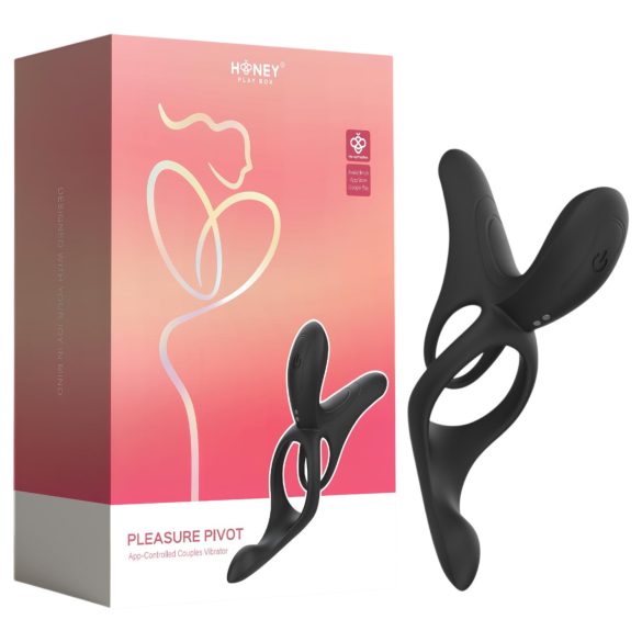 Honey Play Box Pleasure Pivot - nutiv vibraator-peniserõngas ja munandirõngas