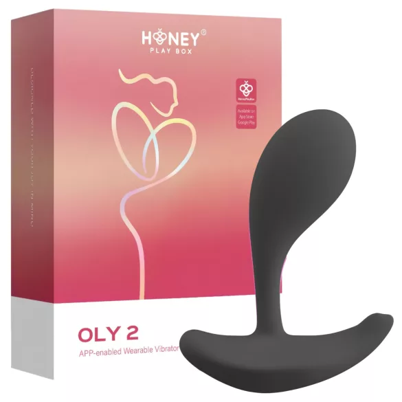 Honey Play Box Oly 2 - rakendusega juhitav G-punkti ja kliitori vibraator (must)