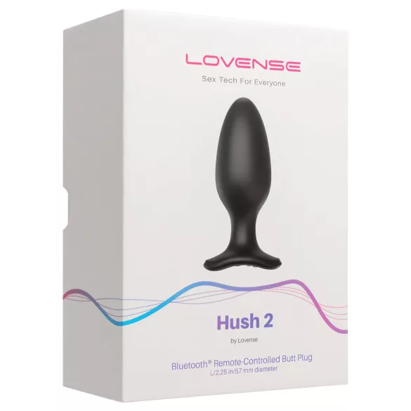 LOVENSE Hush 2 L - akuga väike anaalvibraator (57 mm) - must