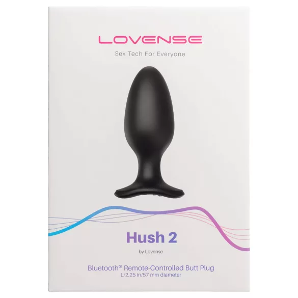 LOVENSE Hush 2 L - akuga väike anaalvibraator (57 mm) - must